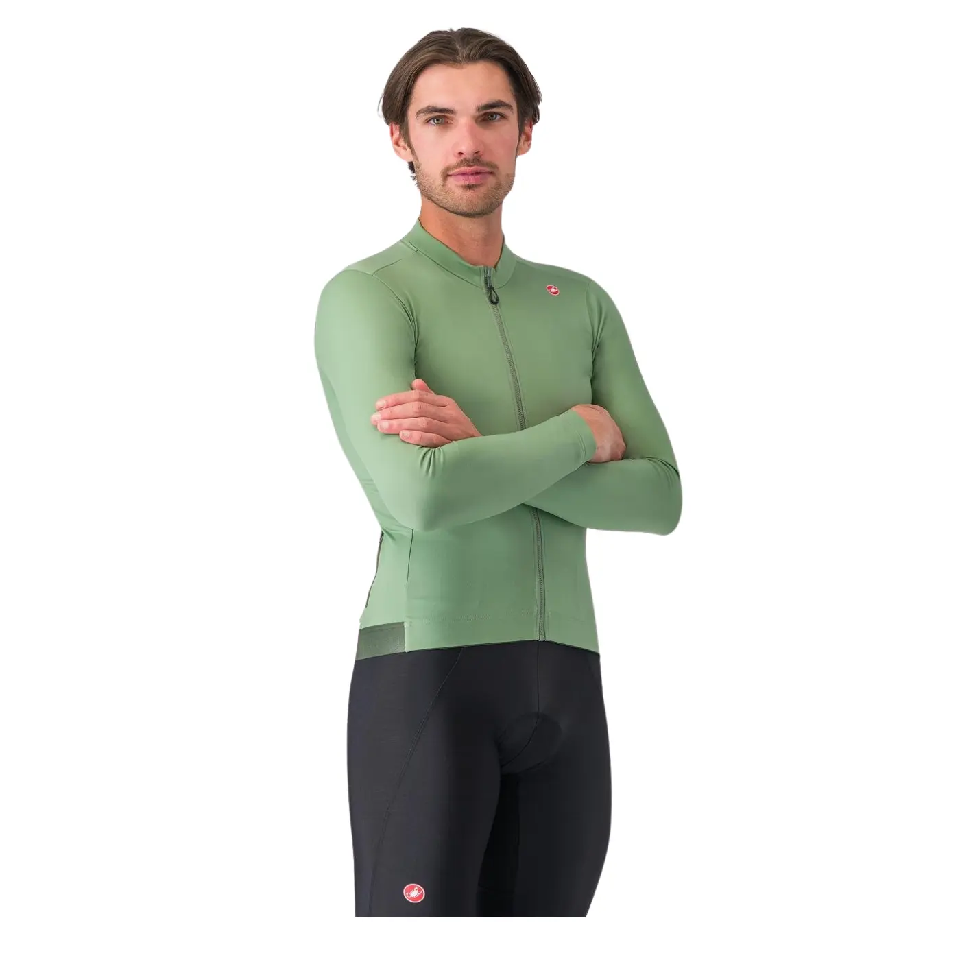 Castelli Espresso Thermal Jersey | Green Pepper – Dialed Cycling Lab