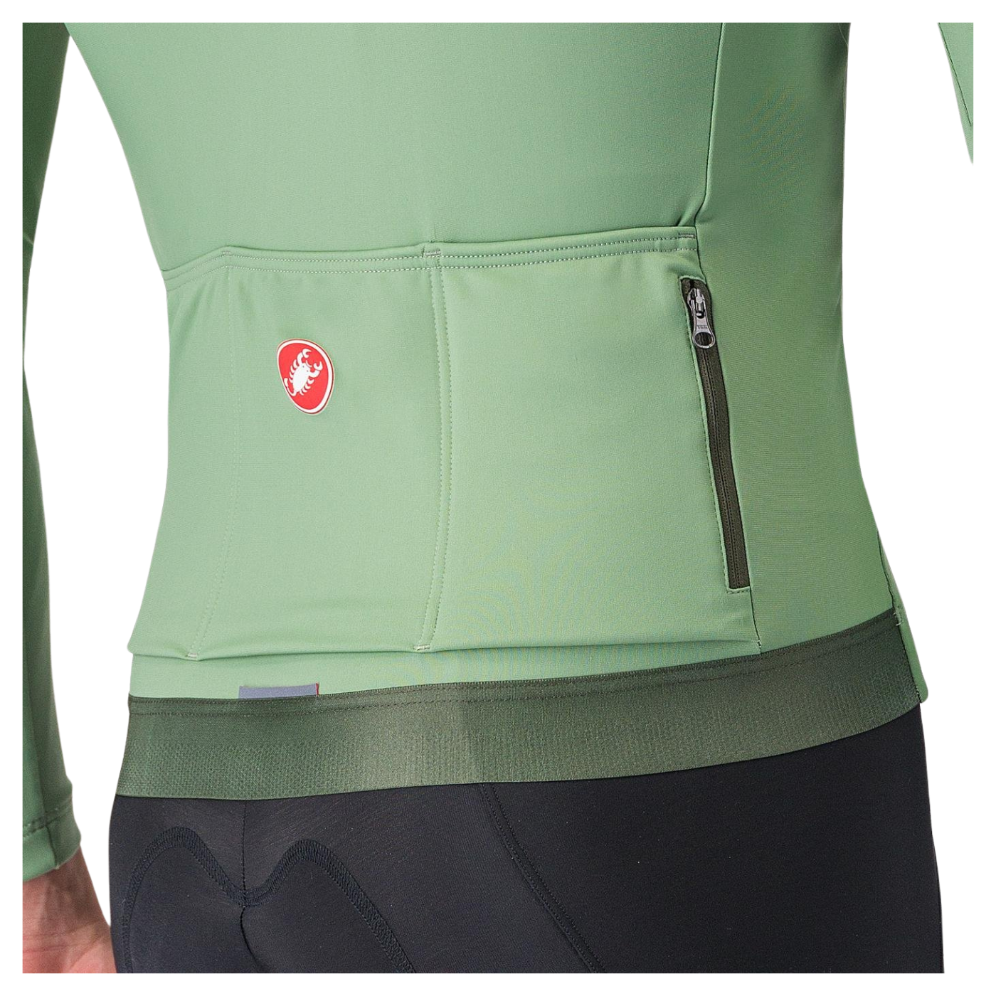Castelli Espresso Thermal Jersey - Green Pepper / Deep Green