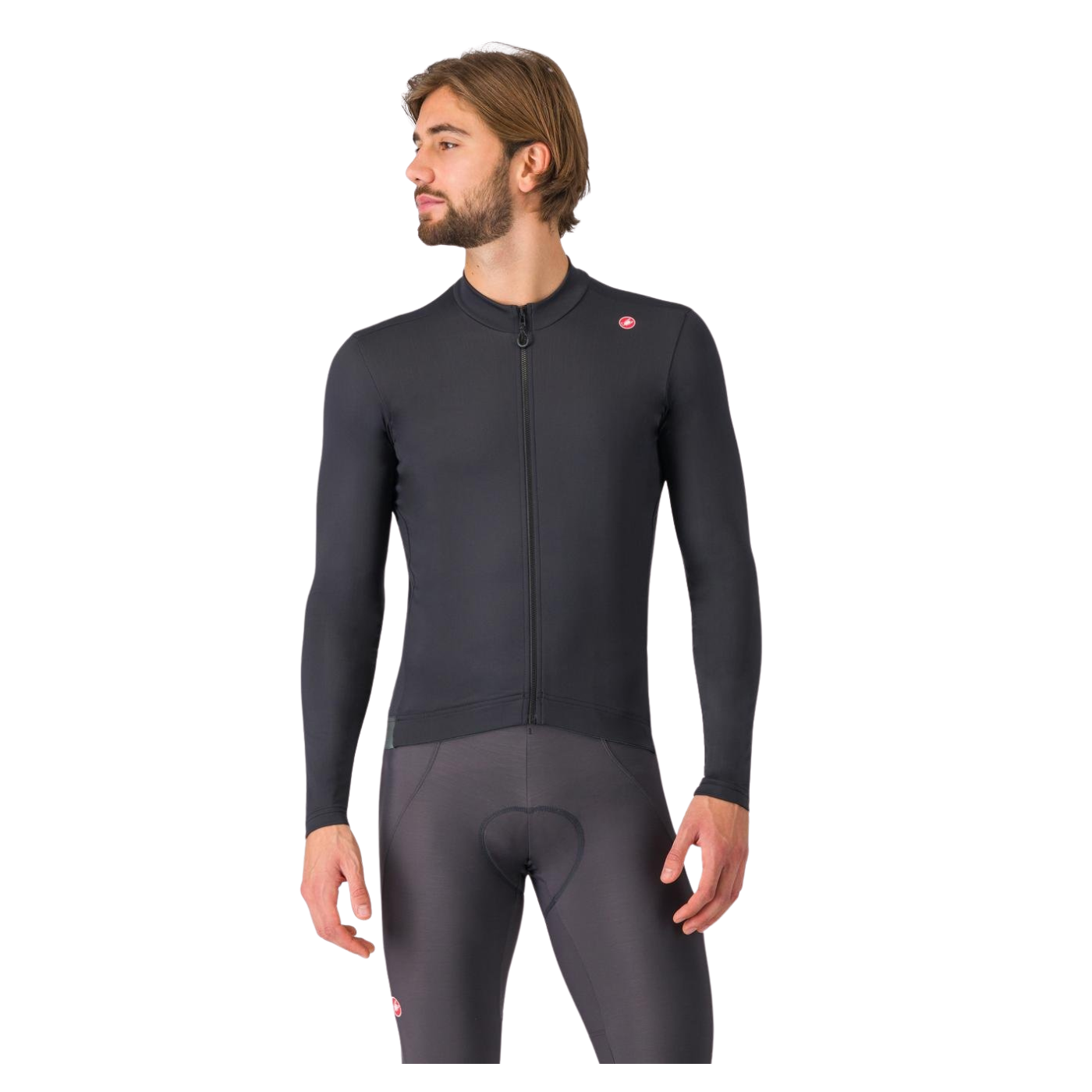 Castelli Espresso Thermal Jersey - Light Black