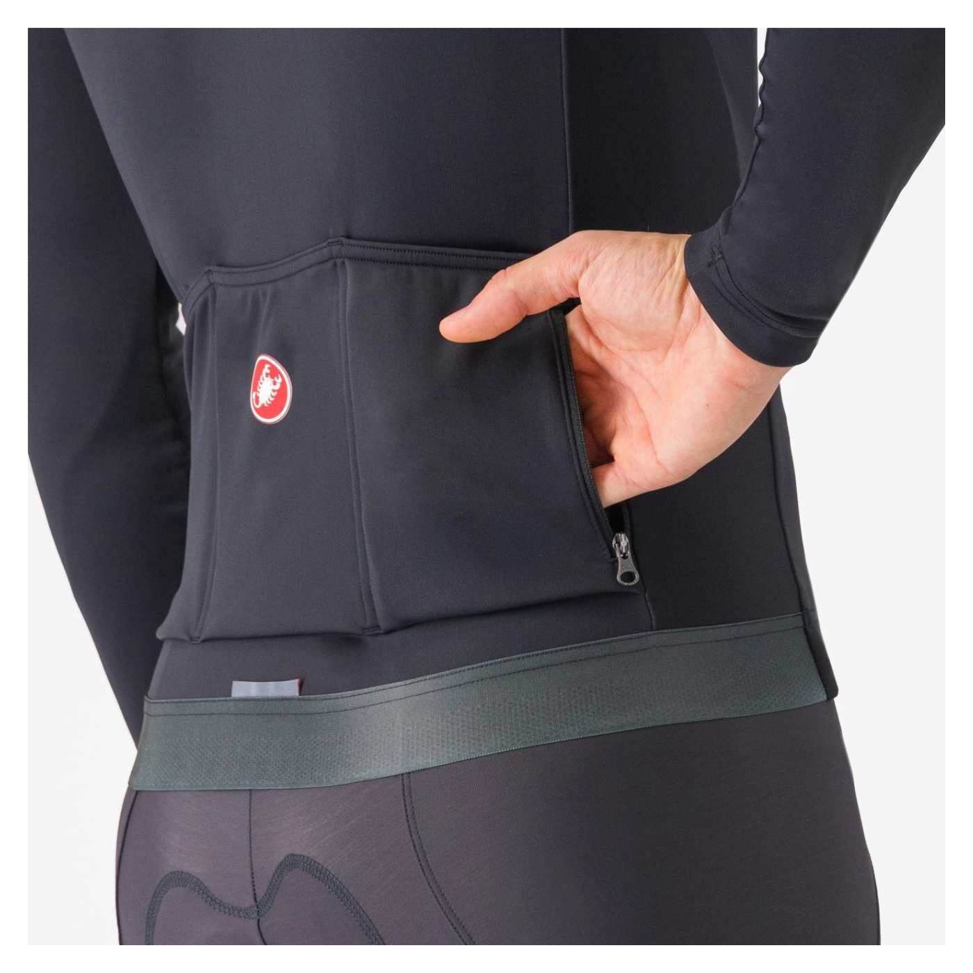 Castelli Espresso Thermal Jersey - Light Black