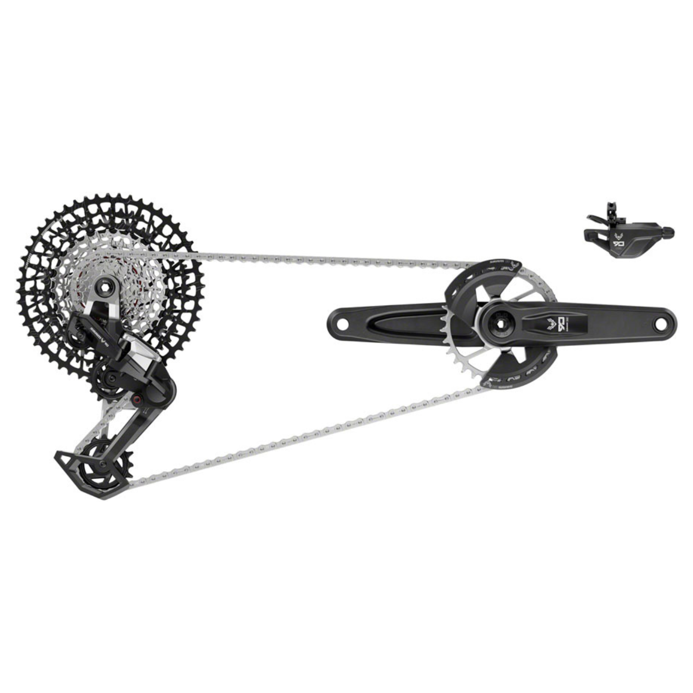 SRAM Eagle 90 T-Type Groupset - 165mm Wide Crank | 32t | 10-52t