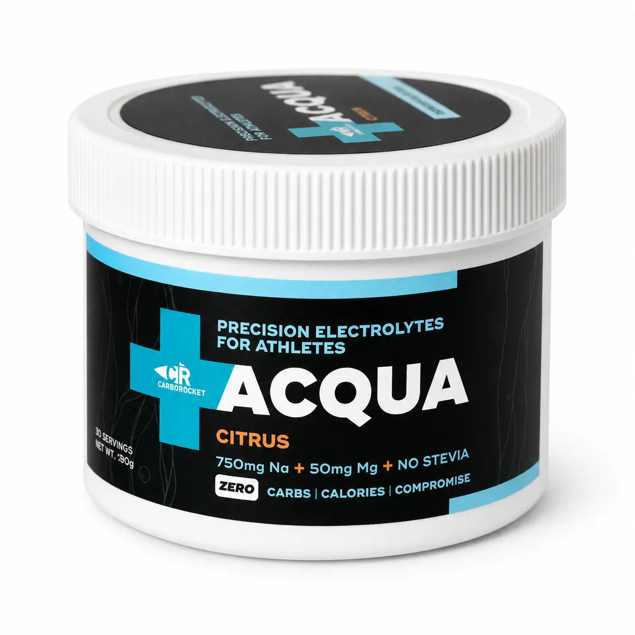 CarboRocket ACQUA+ Precision Electrolytes Citrus 30 serving jar