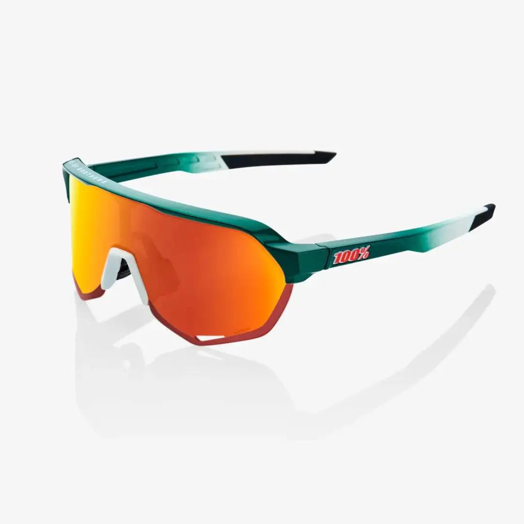 100% S2 - BORA Hansgrohe Team Gloss Metallic | Matte White HiPER¬Æ Red Multilayer Mirror Lens