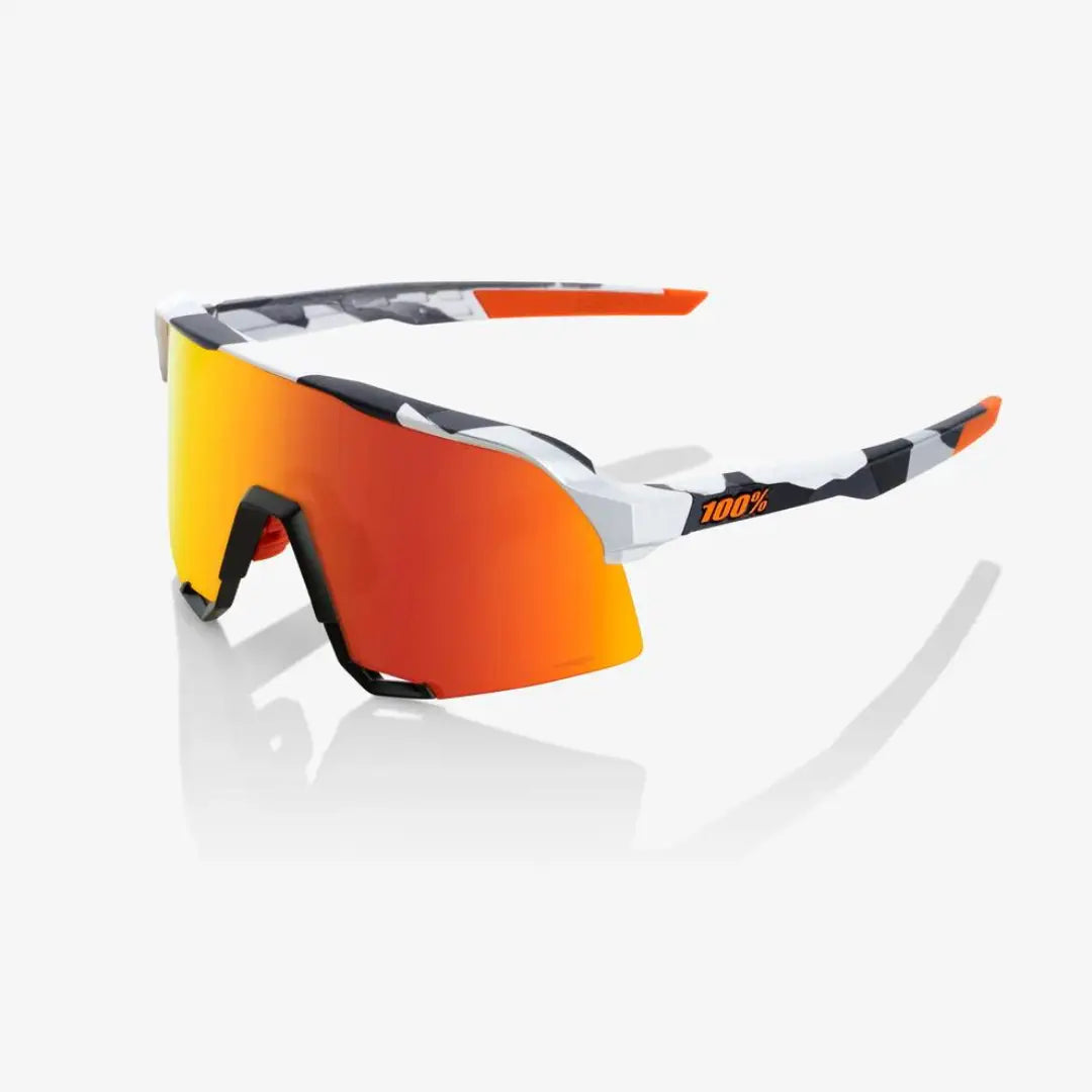 100% S3 - Soft Tact Grey Camo |HiPER¬Æ Red Multilayer Mirror Lens