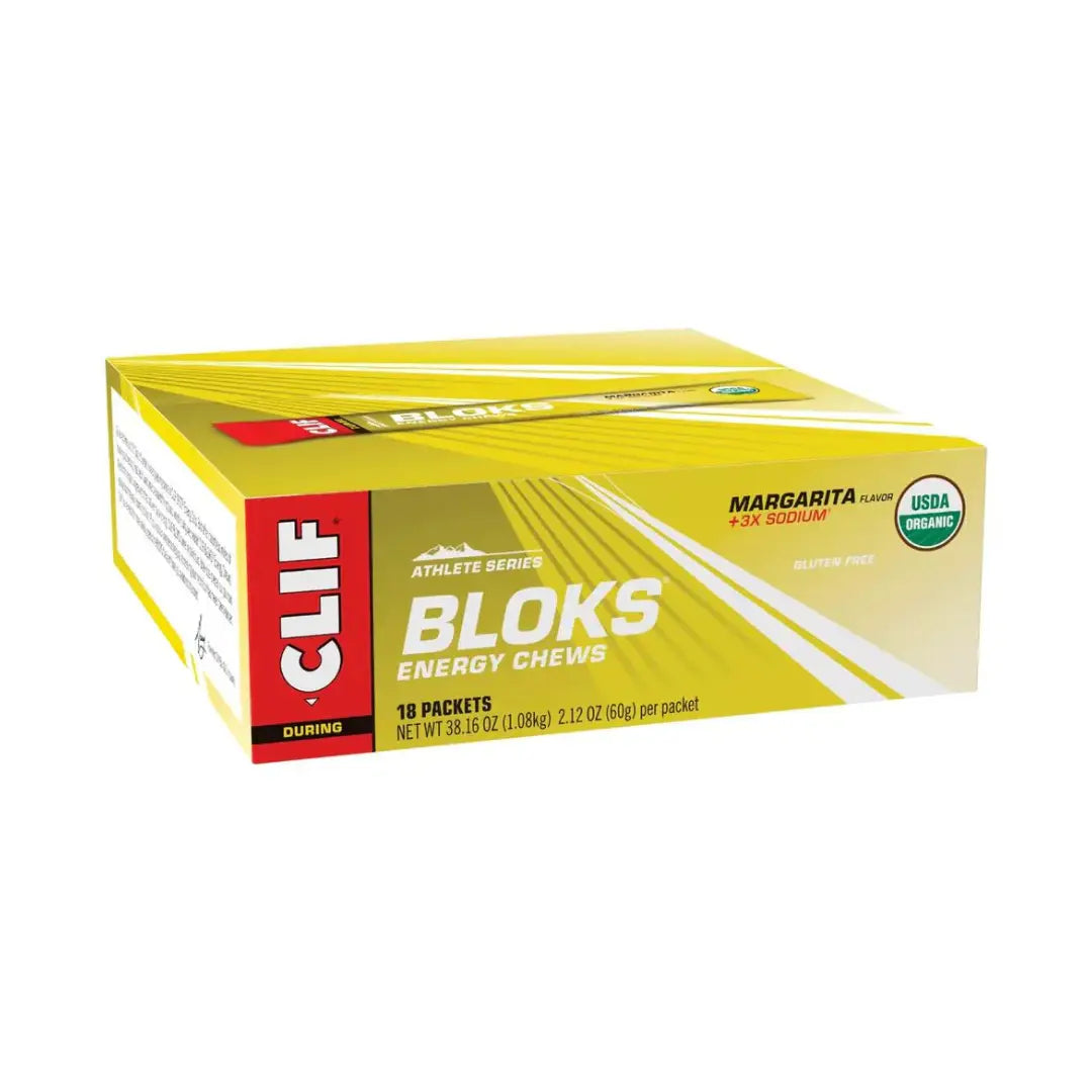 CLIF Bloks Energy Chews - Margarita 3x Sodium | 18 Count