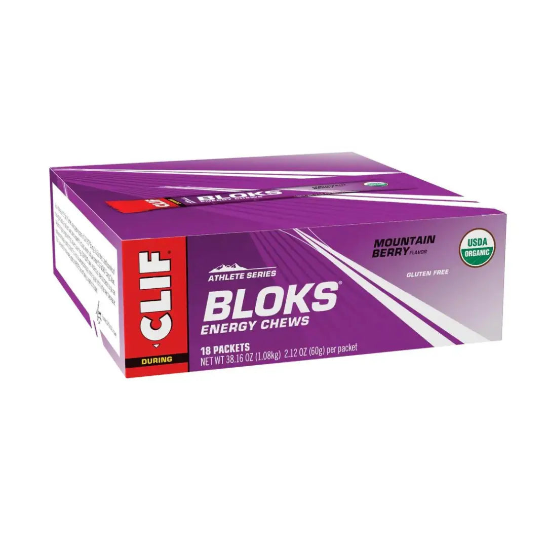 CLIF Bloks Energy Chews - Mountain Berry | 18 Count
