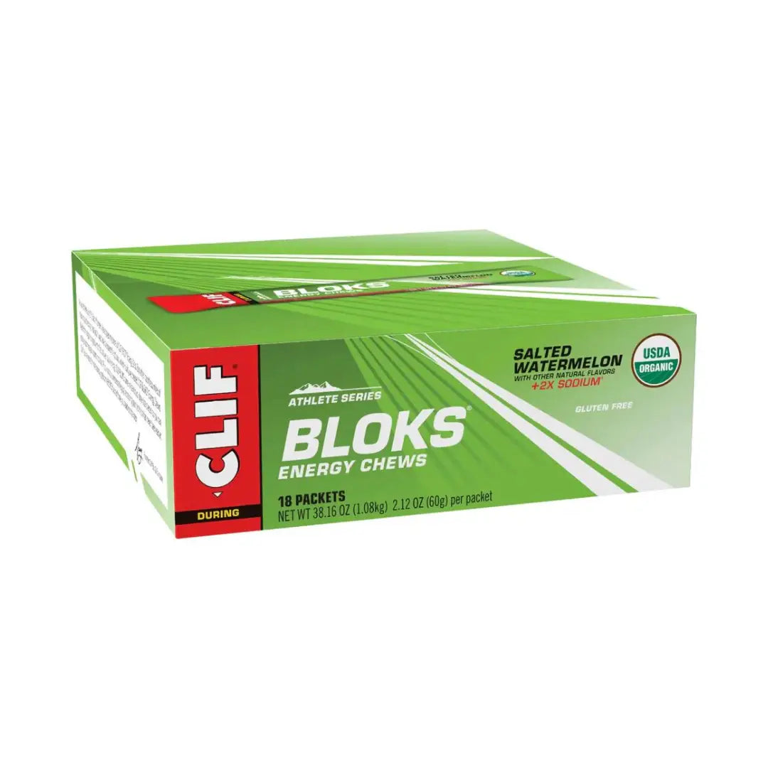 CLIF Bloks Energy Chews - Salted Watermelon | 18 Count