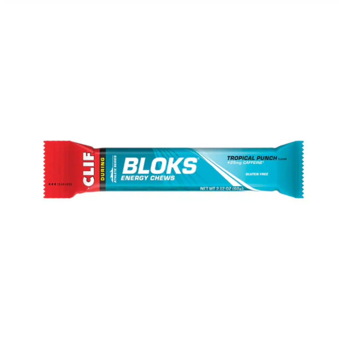 CLIF Bloks Energy Chews - Tropical Punch with Caffeine | Individual