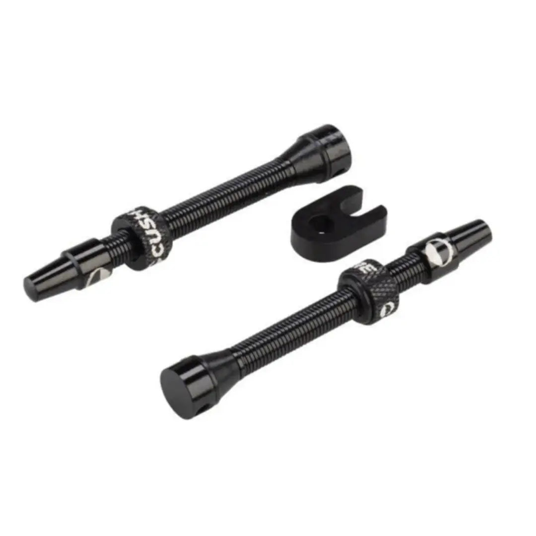 CushCore Tubeless Presta Valve Set - 55mm | Black