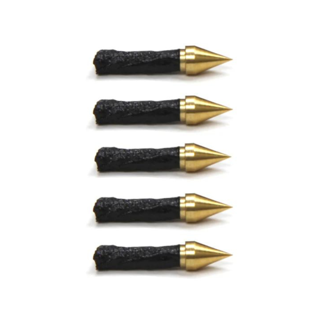 Dynaplug Tubeless Bicycle Tire Repair Plugs - Pointed Tip | 5 Pack Refill