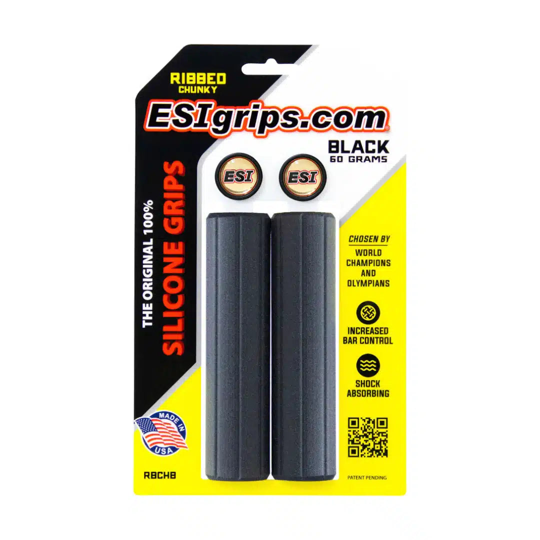 ESI Ribbed Chunky Grips - Black