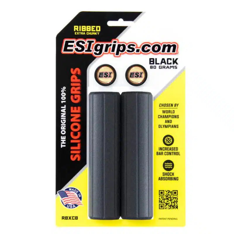 ESI Extra Chunky Ribbed Grips - Black