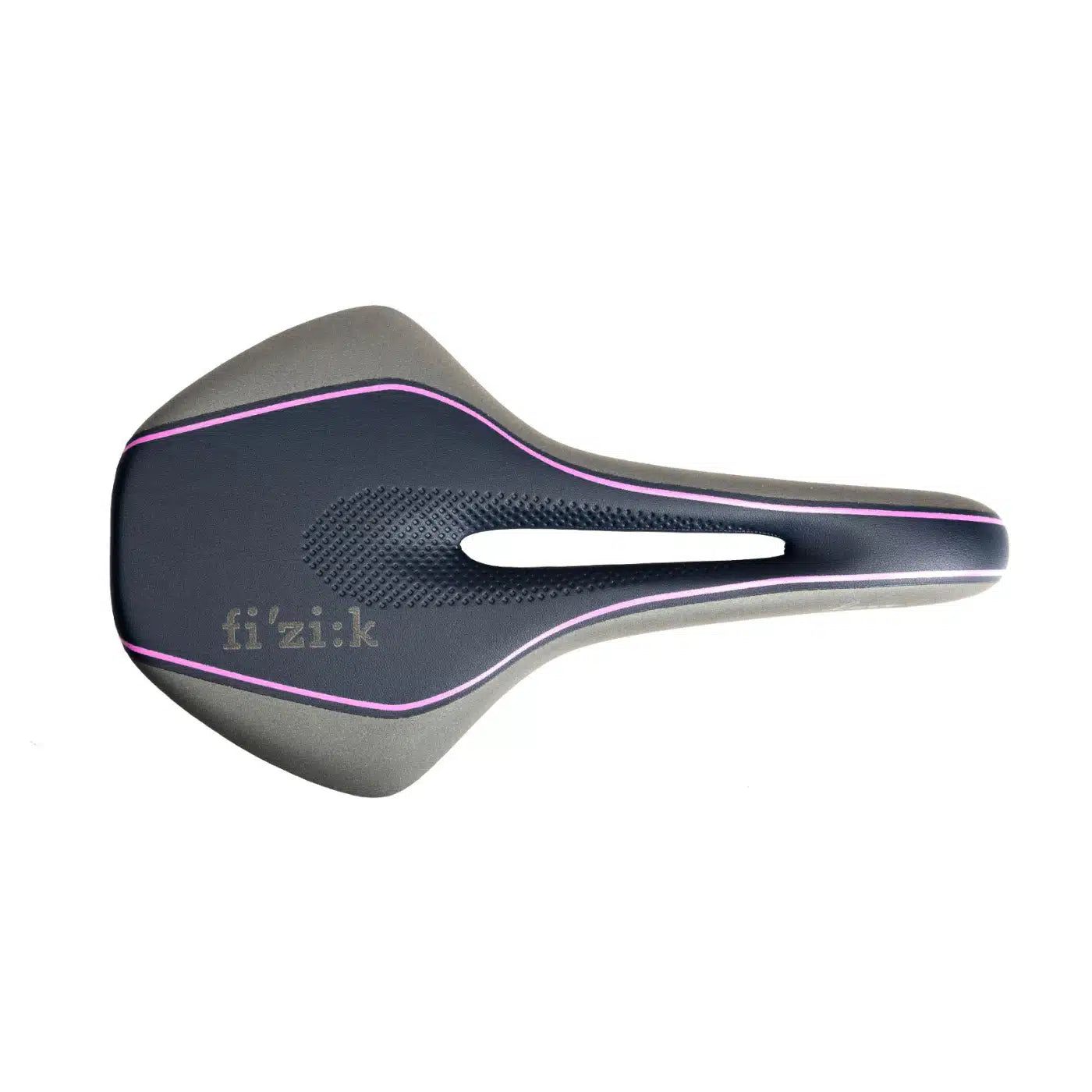 Fizik Luce R1 Women's Saddle Carbon Braided Rails - Grey/Pink | 155mm