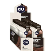 GU Energy Gel - Espresso Love with Caffeine | Box of 24