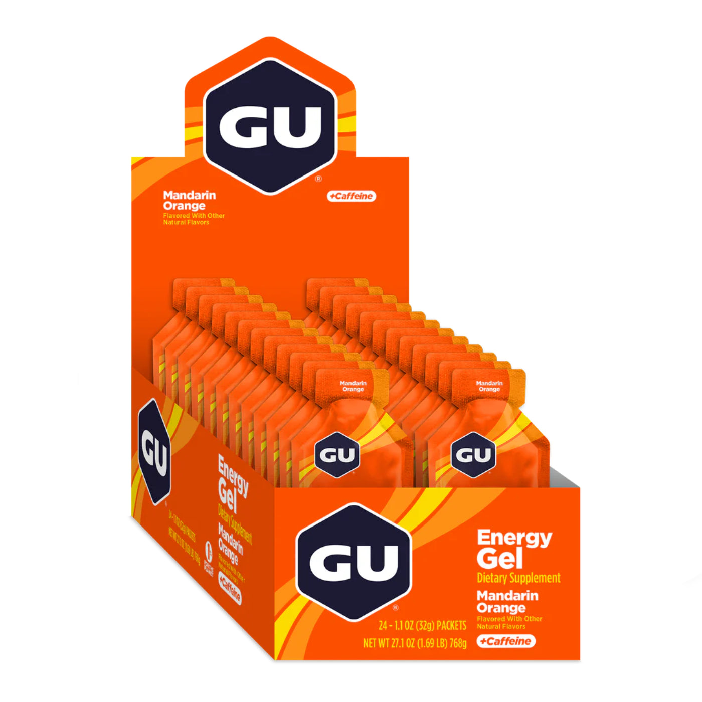 GU Energy Gel - Mandarin Orange with Caffeine | Box of 24