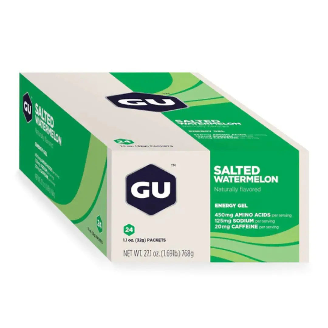 GU Energy Gel - Salted Watermelon with Caffeine | Box of 24