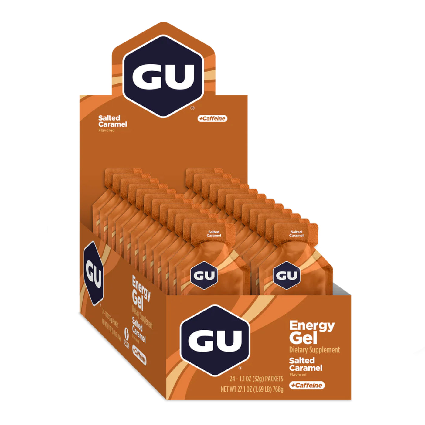 GU Energy Gel - Salted Caramel with Caffeine | Box of 24