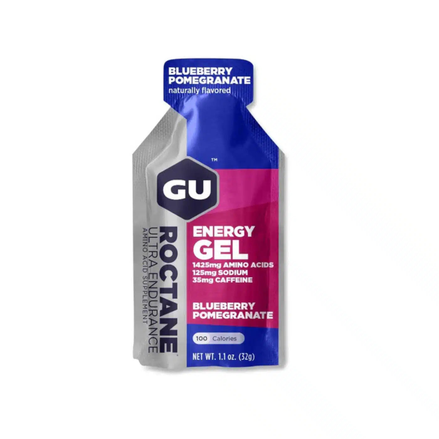 GU Energy Roctane Gel - Blueberry Pomegranate with Caffeine | Individual