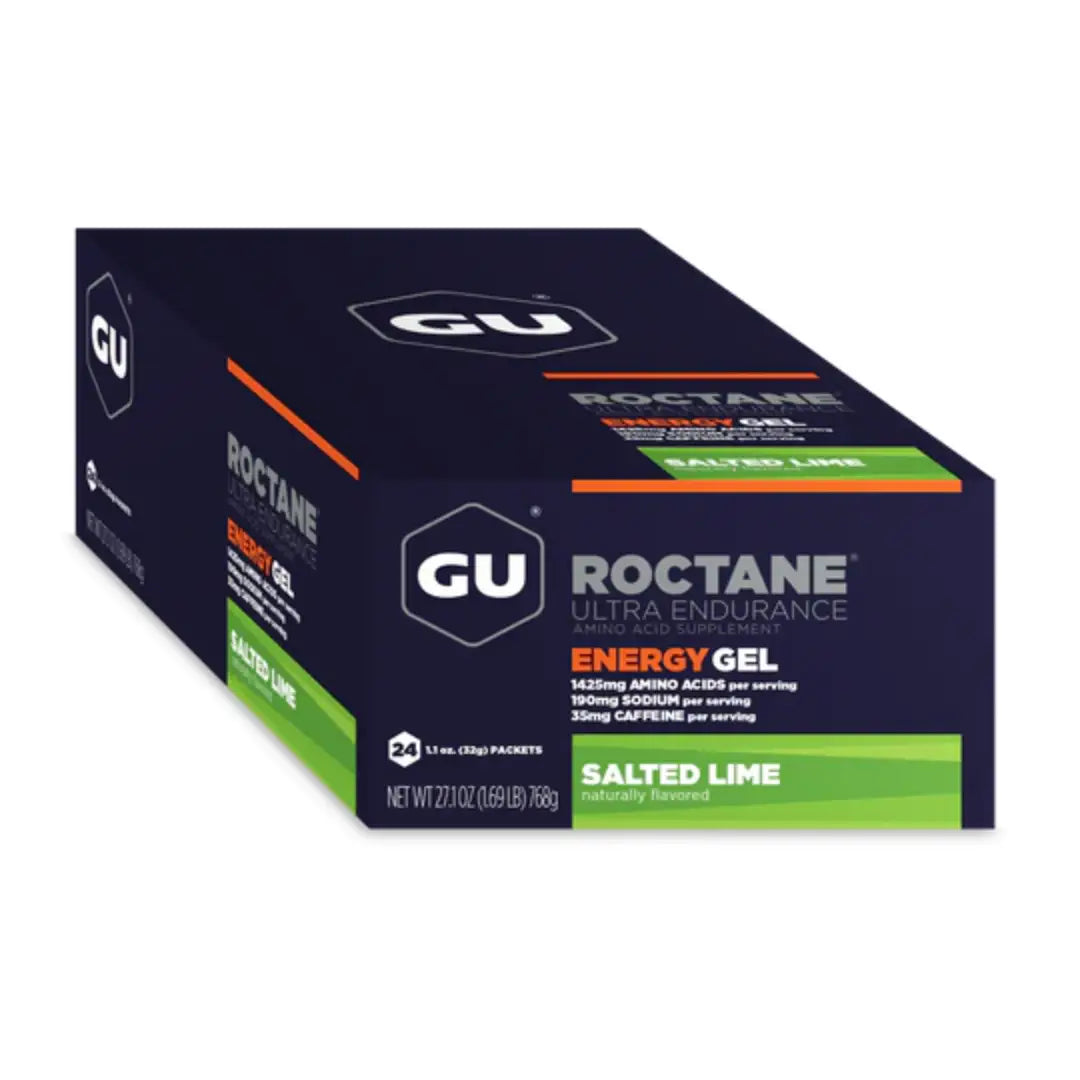 GU Energy Roctane Gel - Salted Lime with Caffeine | Box of 24
