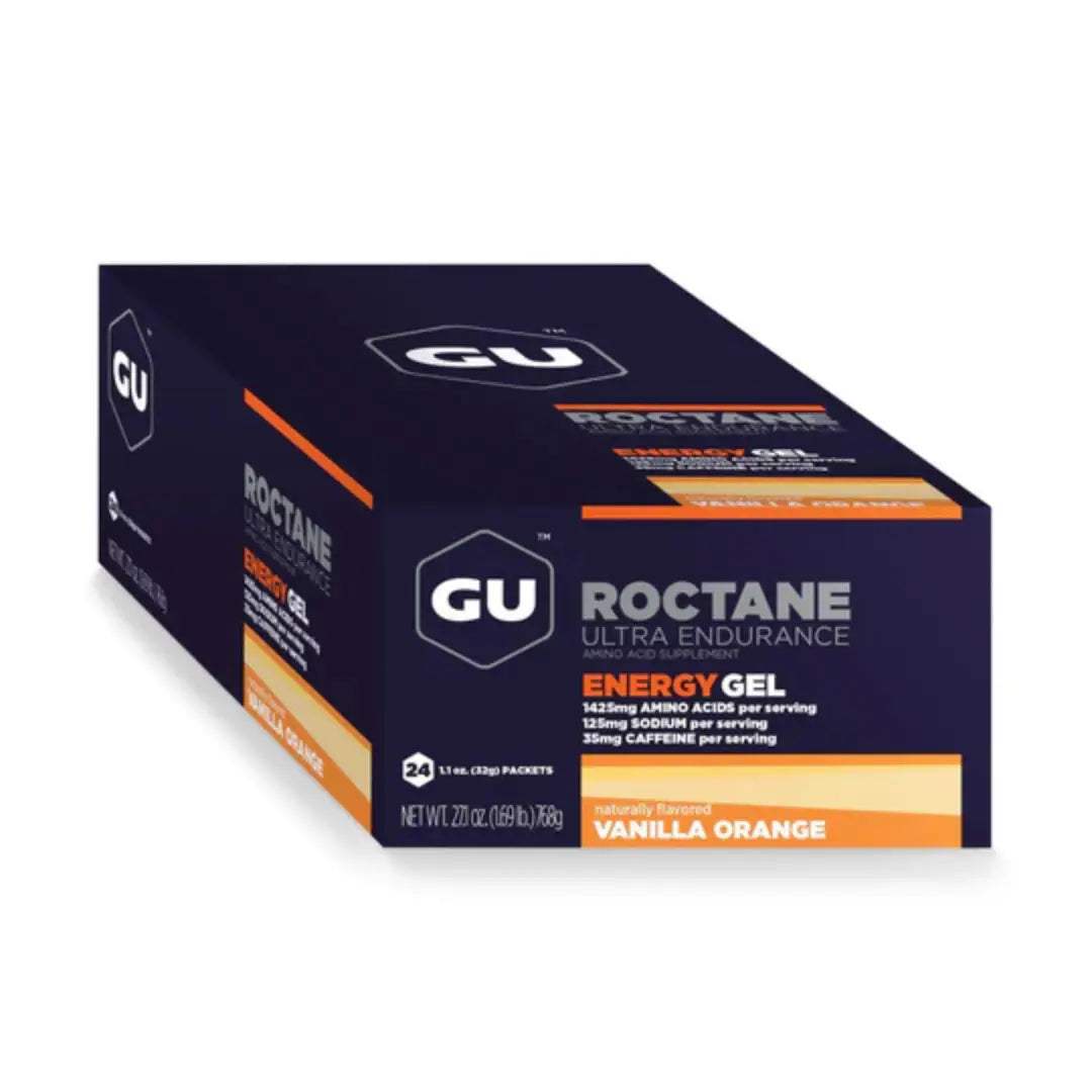 GU Energy Roctane Gel - Vanilla Orange with Caffeine | Box of 24