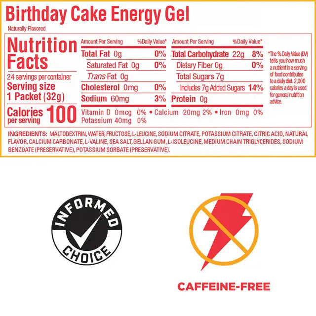 GU Energy Gel - Birthday Cake | Box of 24