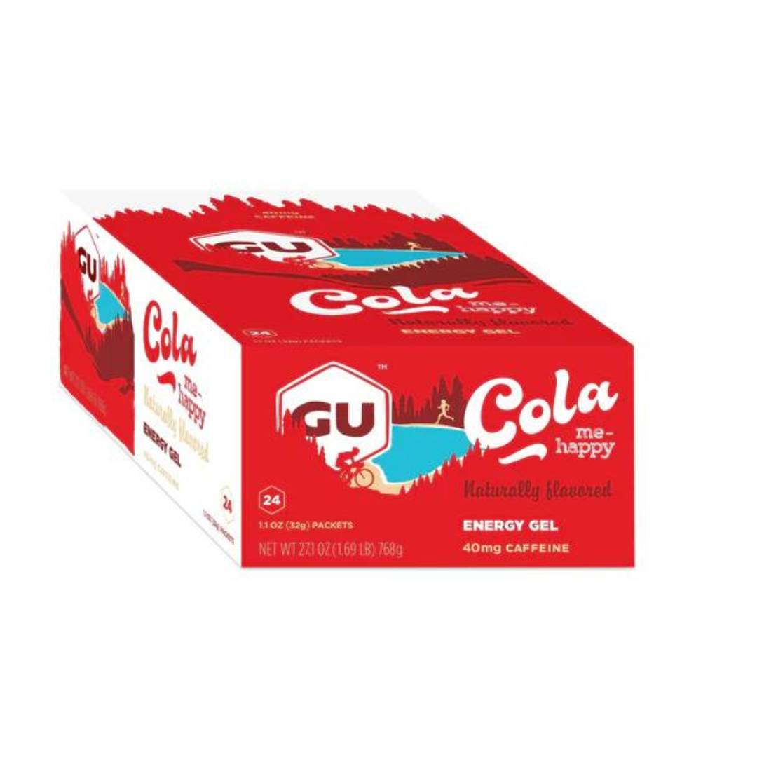 GU Energy Gel - Cola Me Happy with Caffeine | Box of 24