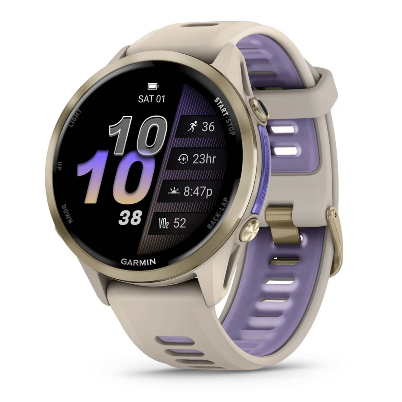 Garmin Forerunner 970 - Soft Gold Titanium