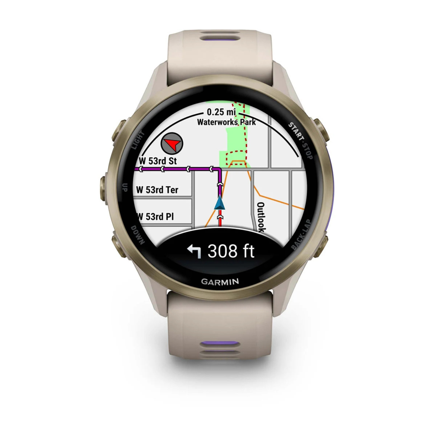 Garmin Forerunner 970 - Soft Gold Titanium