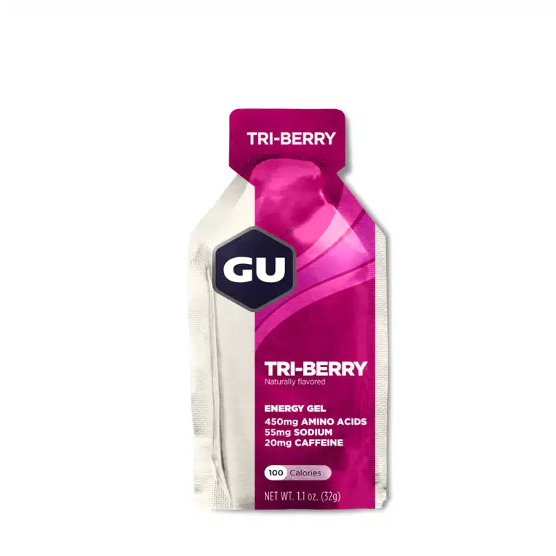 GU Energy Gel - Tri-Berry with Caffeine | Individual