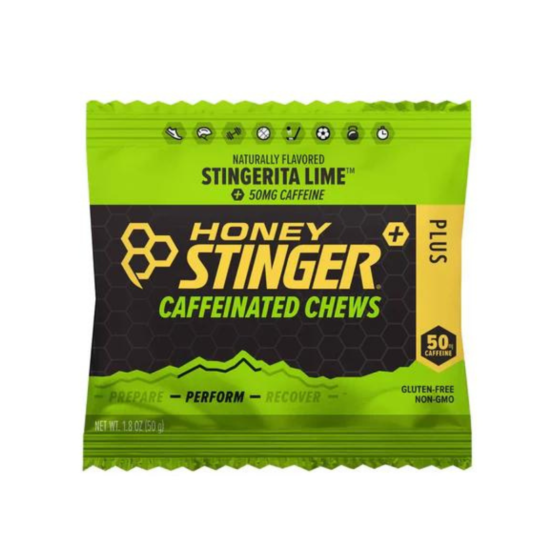 Honey Stinger Energy Chews - Caffeinated Stingerita Lime | Individual