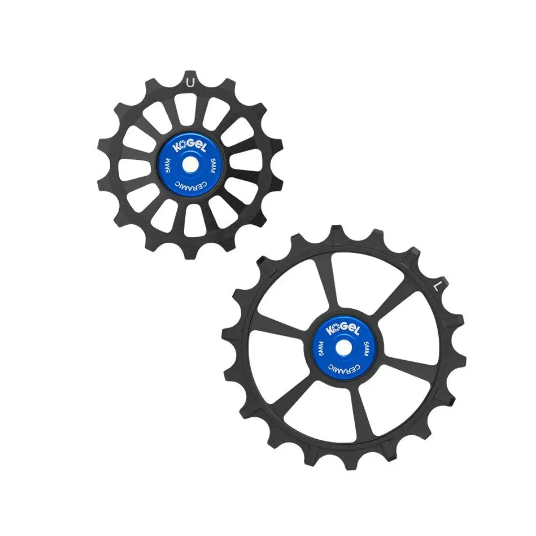 Kogel 14/18T Oversized derailleur pulleys for SRAM Eagle Transmission - Black