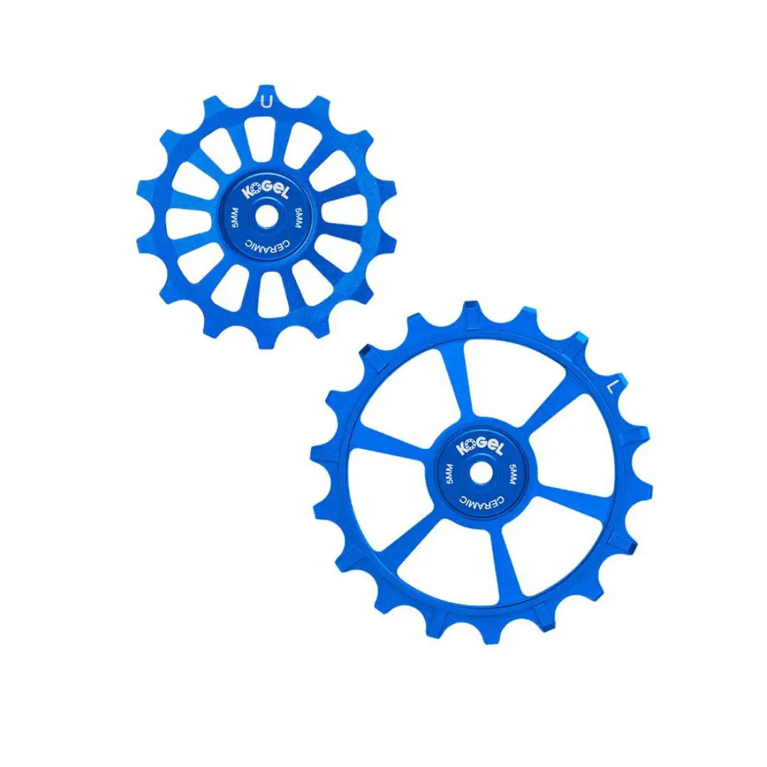 Kogel 14/18T Oversized derailleur pulleys for SRAM Eagle Transmission - Blue