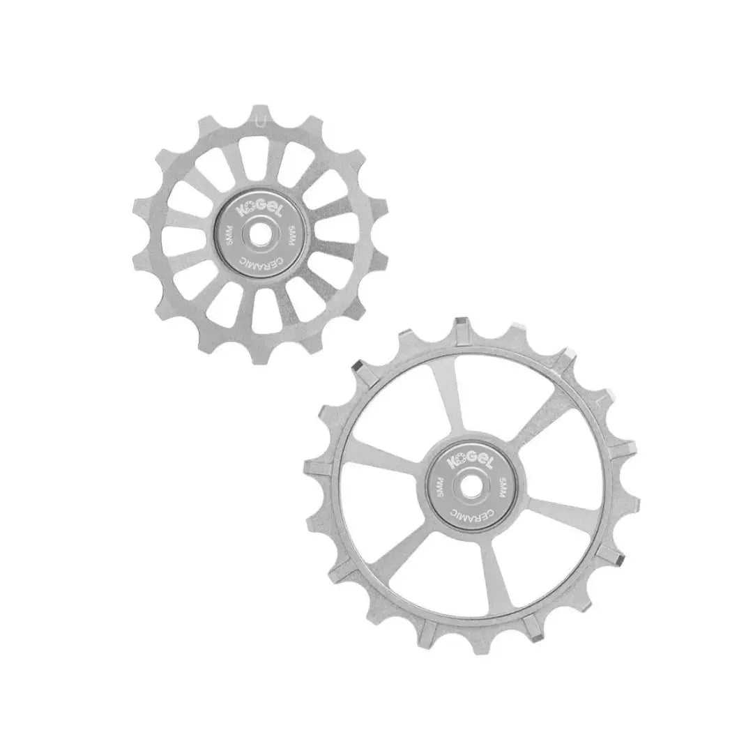 Kogel 14/18T Oversized derailleur pulleys for SRAM Eagle Transmission - Raw