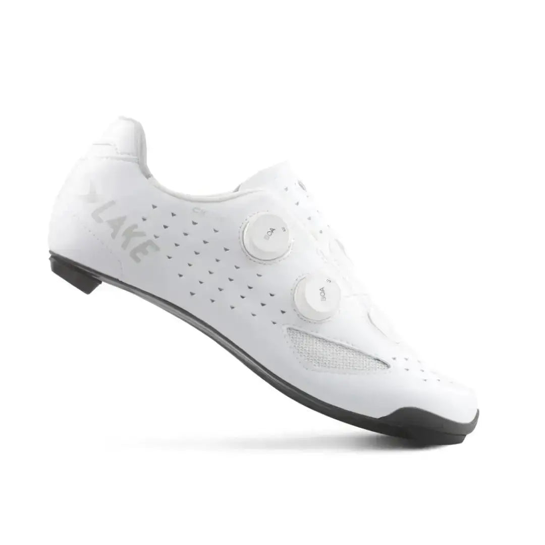 Lake Cycling CX238 Regular White/White Microfiber open box road shoe