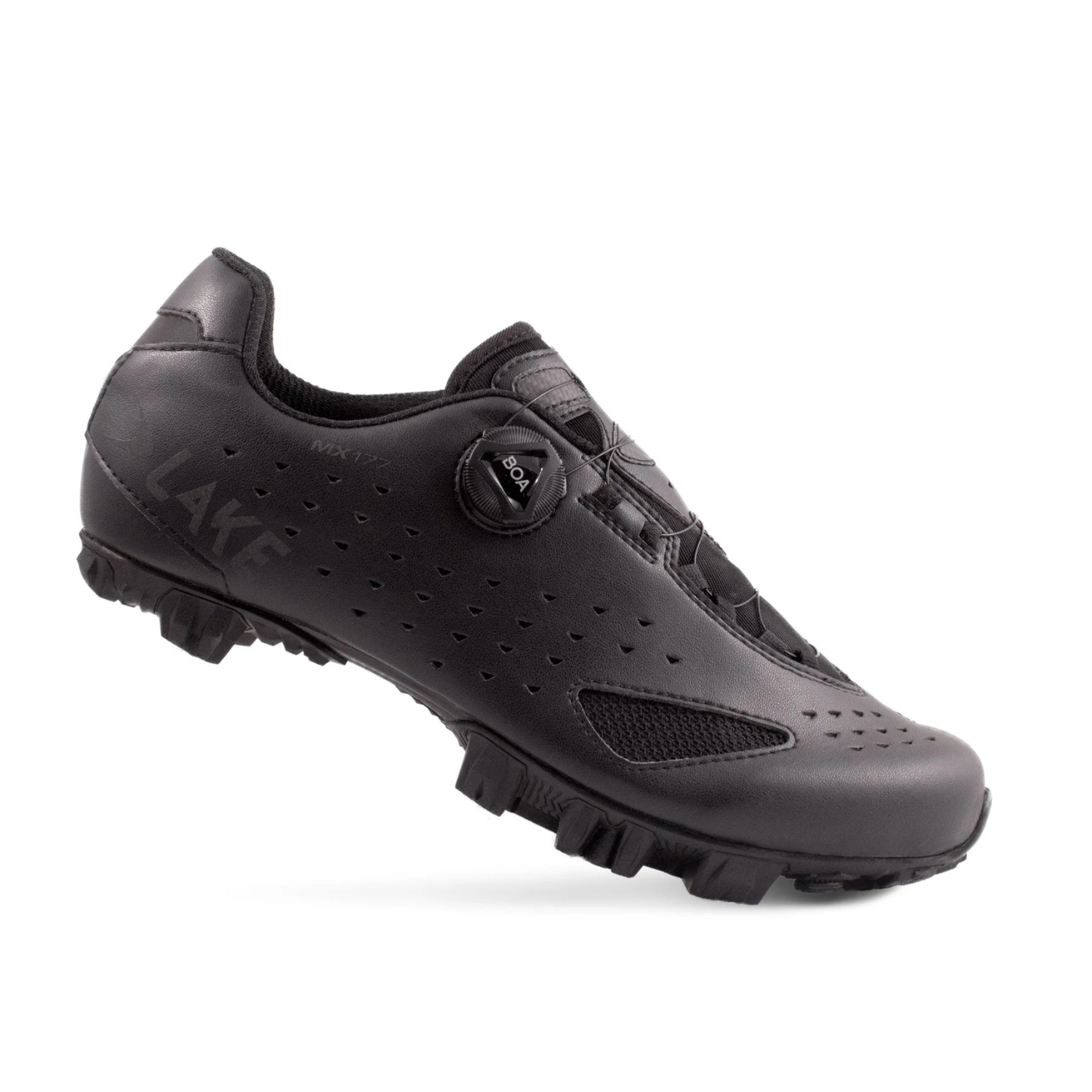 Lake Cycling MX177 - Regular | Black / Black Reflective