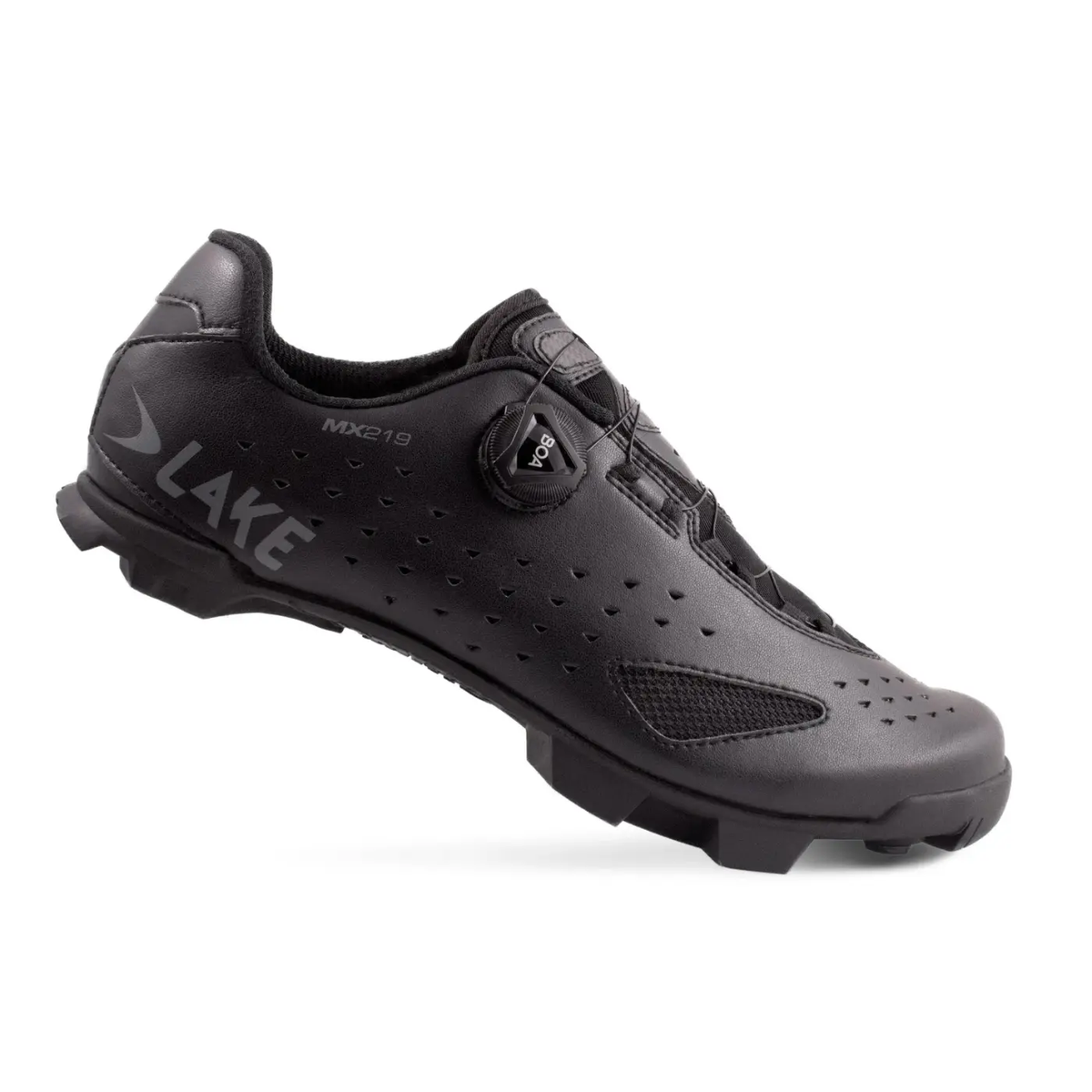 Lake MX219 MTB Shoe | Regular Black/Grey – Dialed Cycling Lab
