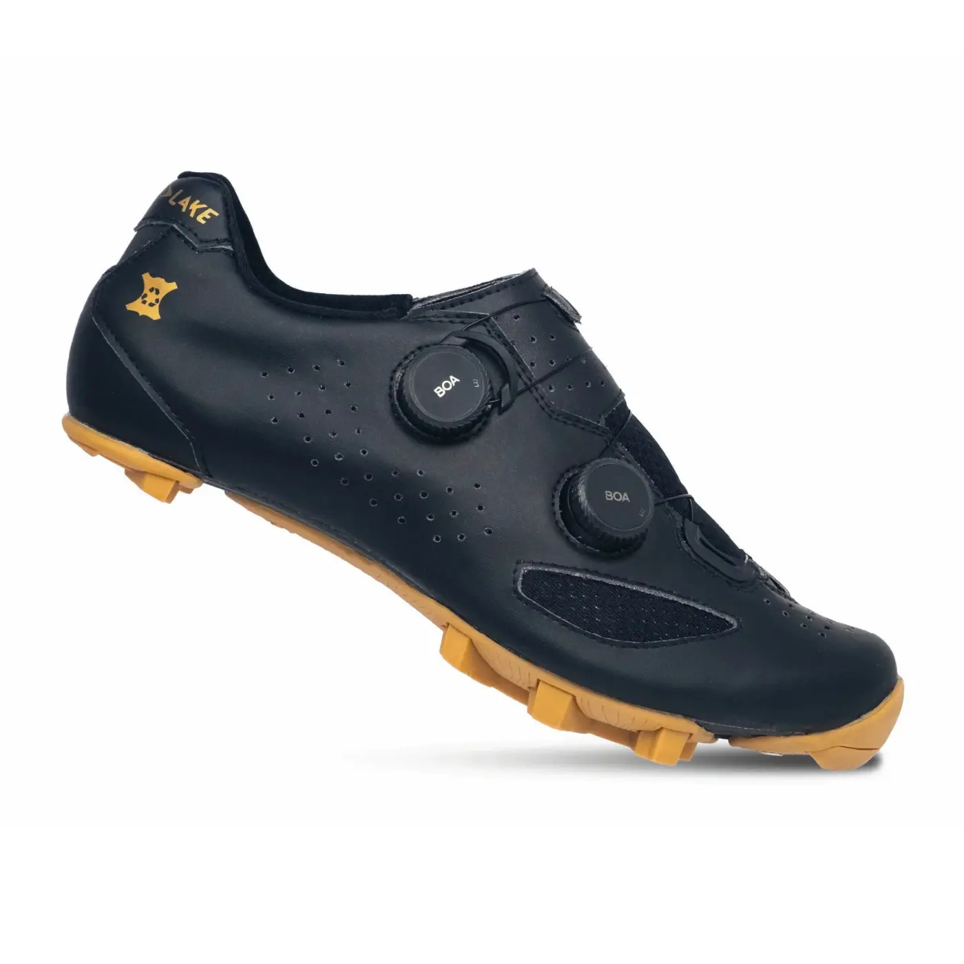 Lake Cycling MX239 Gravel Shoe | Regular Black Gold – Dialed