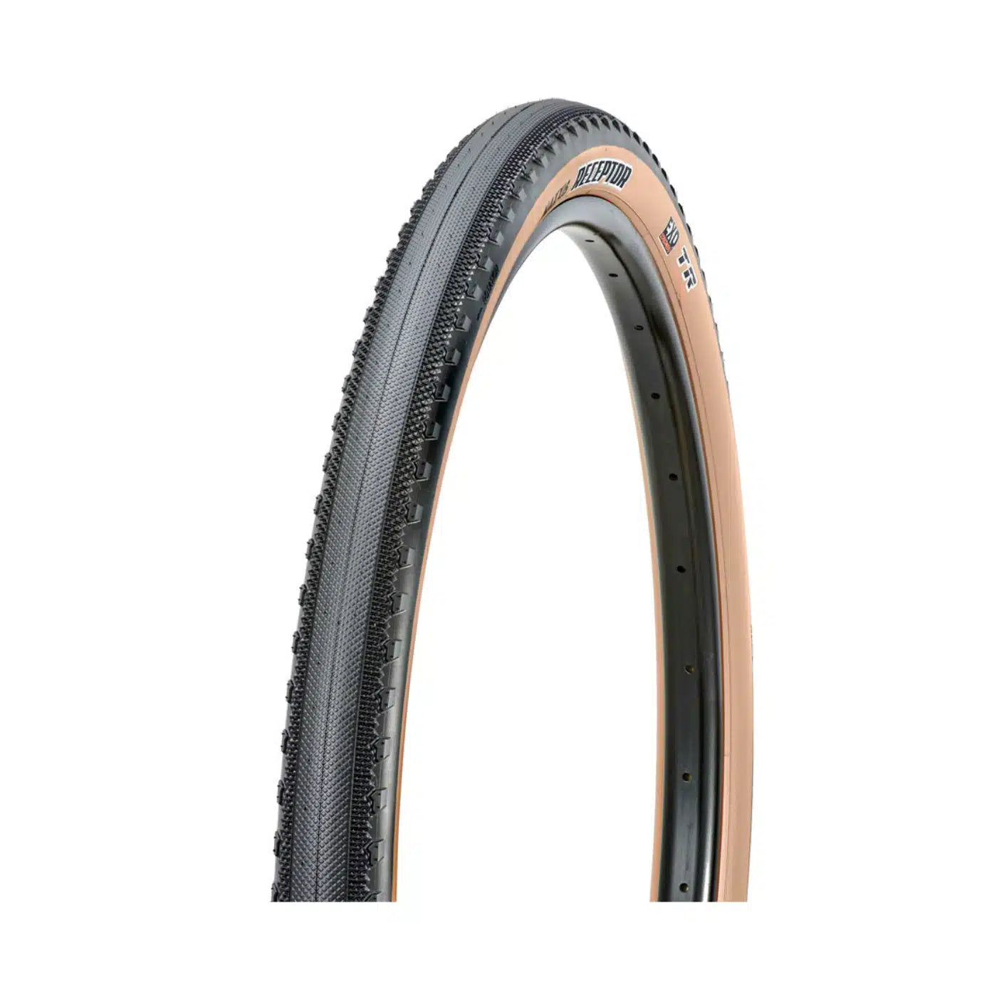 Maxxis Receptor Tubeless Tire / Dual / Exo Protection - 700 x 40 | Black/Dark Tan