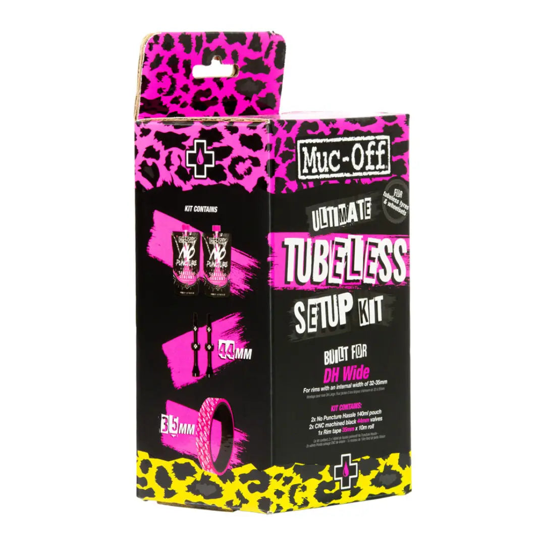 Muc-Off Ultimate Tubeless Kit - DH/Plus | 35mm Tape | 44mm Valves