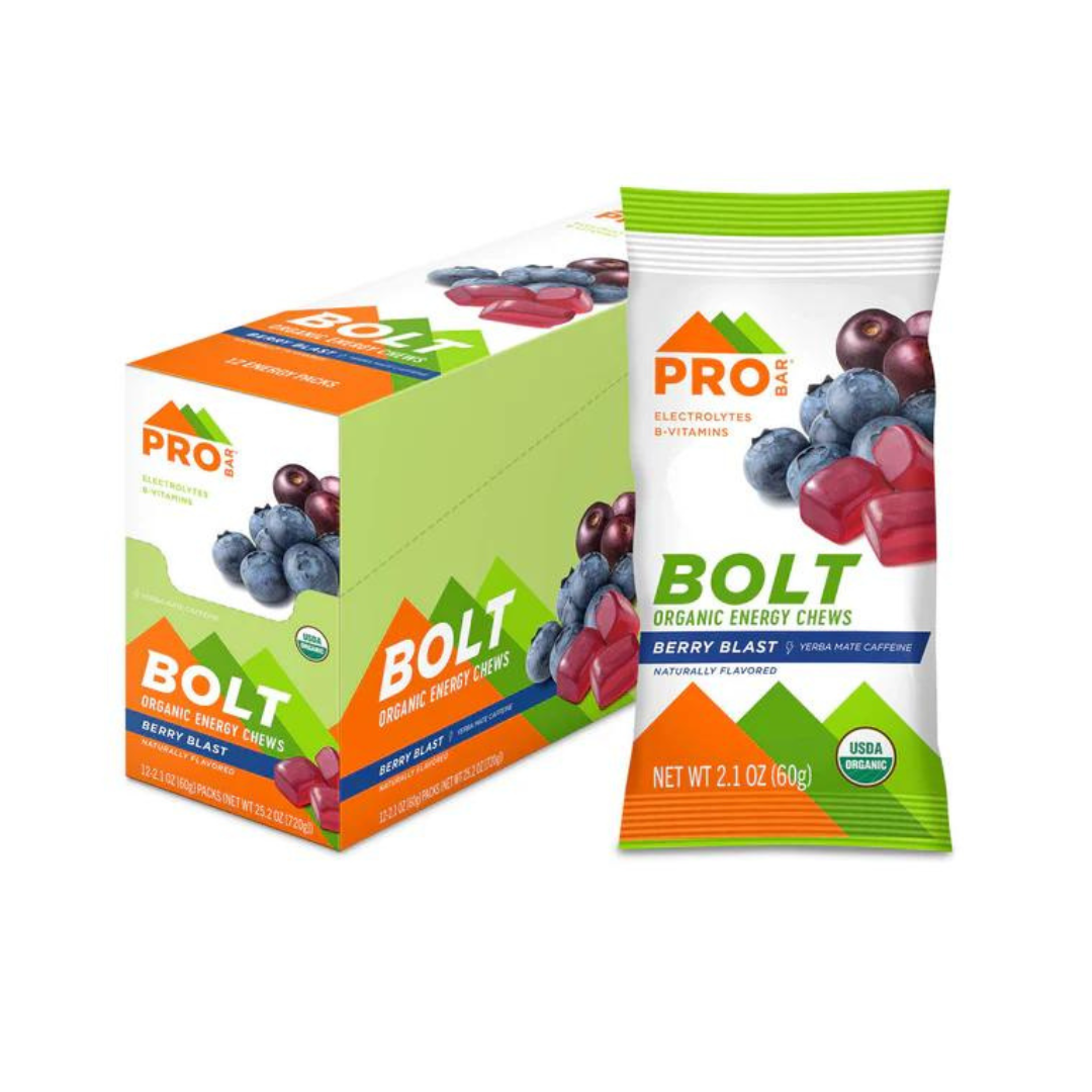 PROBAR Bolt Energy Chews - Berry Blast (with Caffeine) | Box of 12