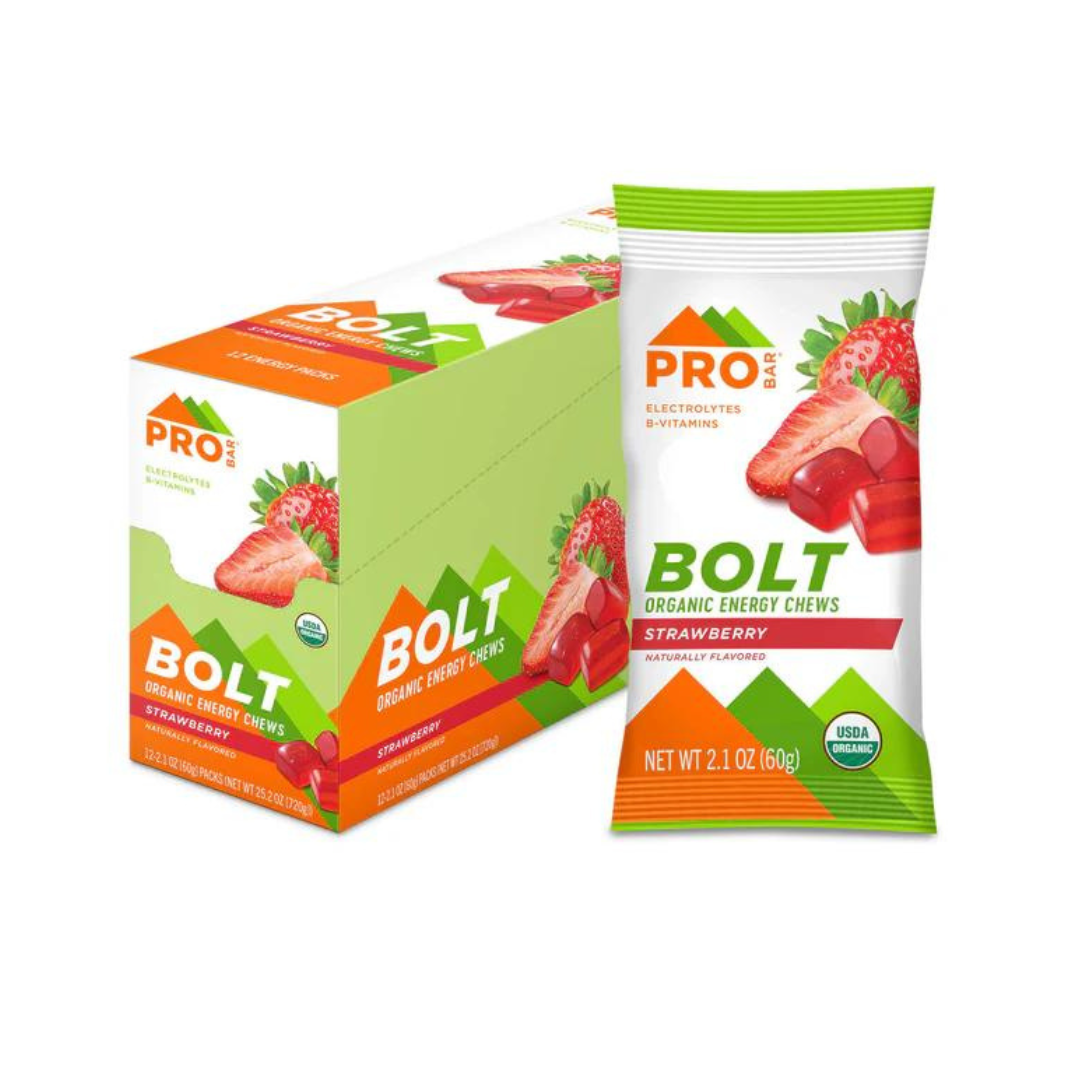 PROBAR Bolt Energy Chews - Raspberry (with Caffeine) | Box of 12
