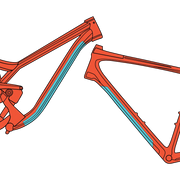 RideWrap Essential Downtube Frame Protection Kit - Gloss