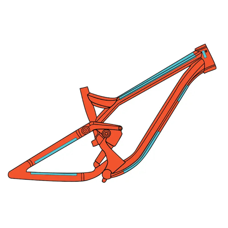 RideWrap Essential MTB Frame Protection Kit - Gloss