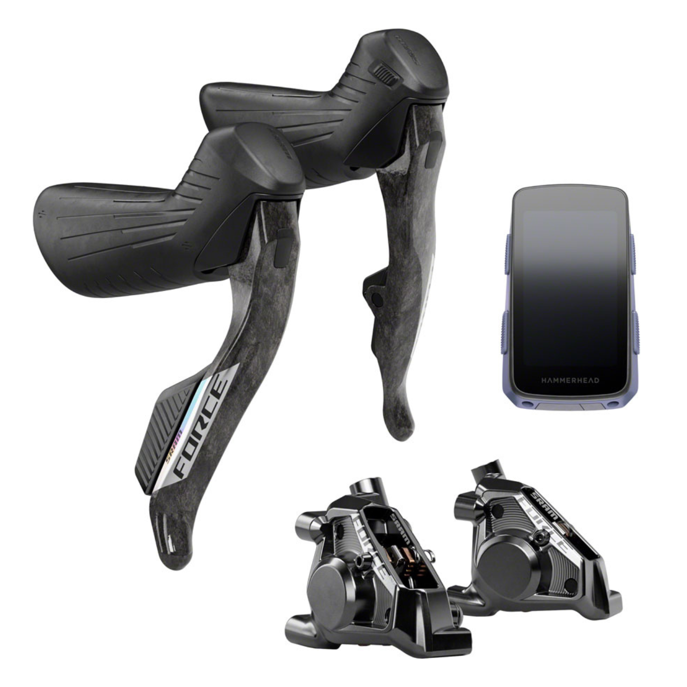 SRAM Force AXS E1 Upgrade Kit - Shift/Brake Levers | Flat Mount Calipers | Hammerhead Karoo