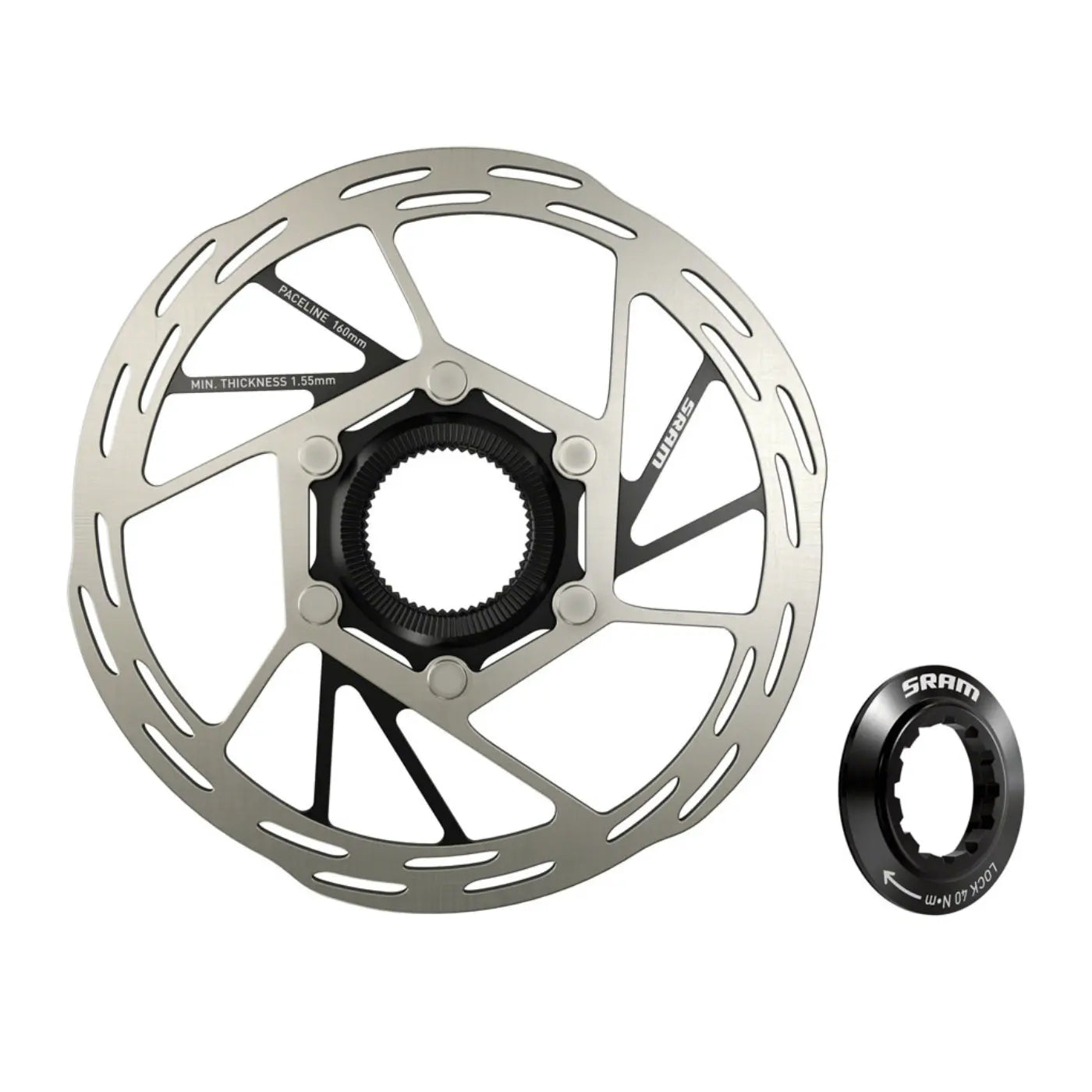 SRAM PACELINE ROTOR 160mm フロント/リア SRAM Paceline Rotor | 160mm CenterLock – Dialed Cycling Lab