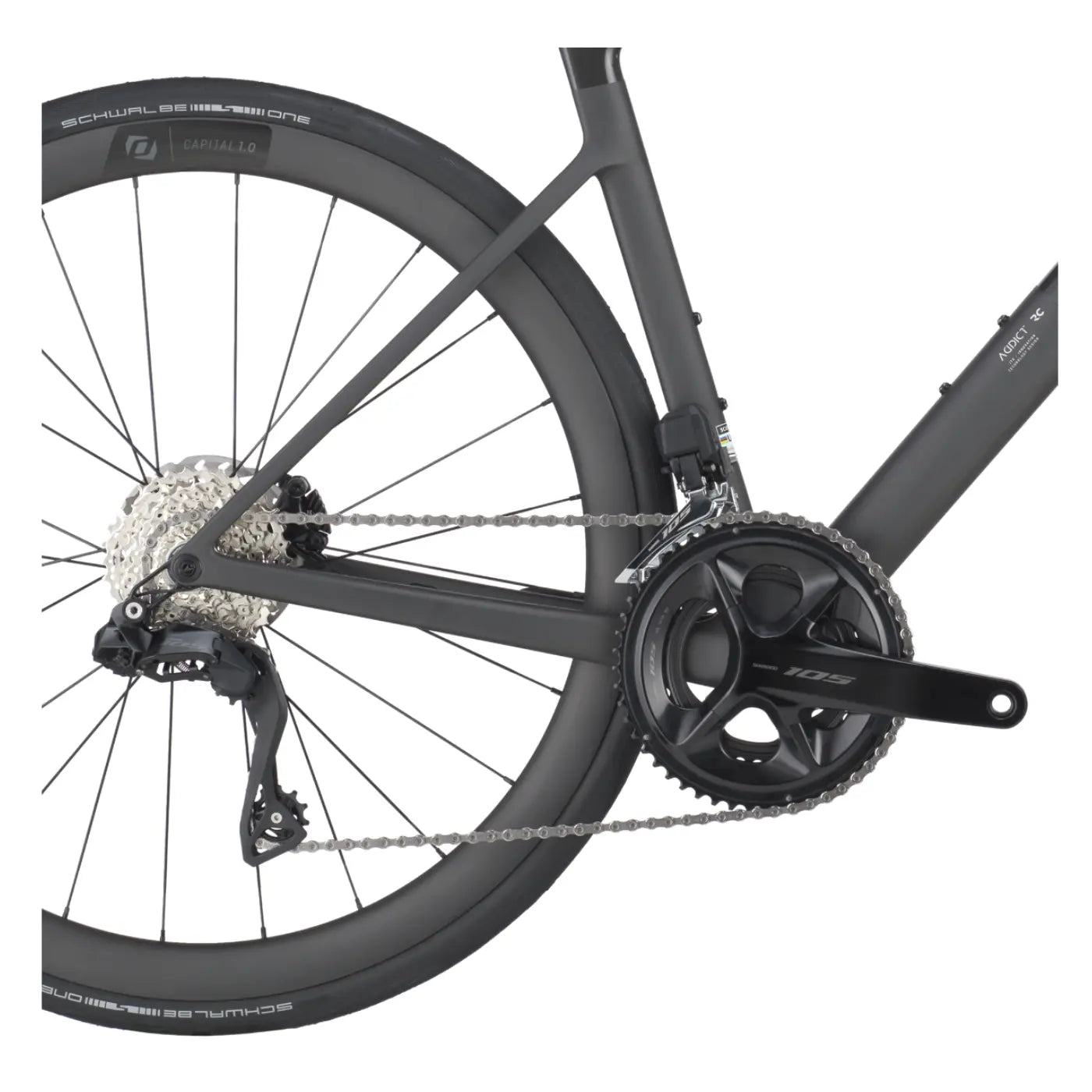 Scott Addict RC 30 Road Bike - Carbon Black Scott