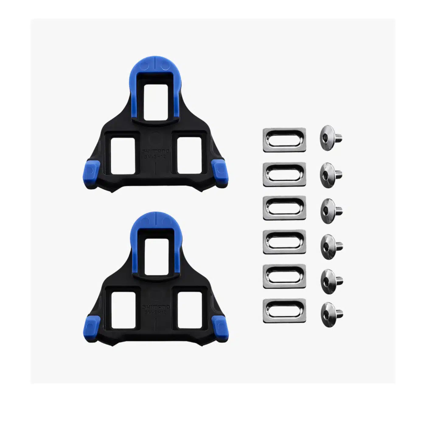 Shimano SM-SH12 SPD-SL 2-Degree Front-Center Pivot Mode Cleats (Blue)