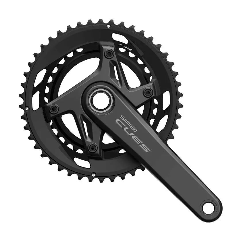 Shimano CUES FC-U6040-2 Crankset - 170mm | 9/10-Speed | 46/32t