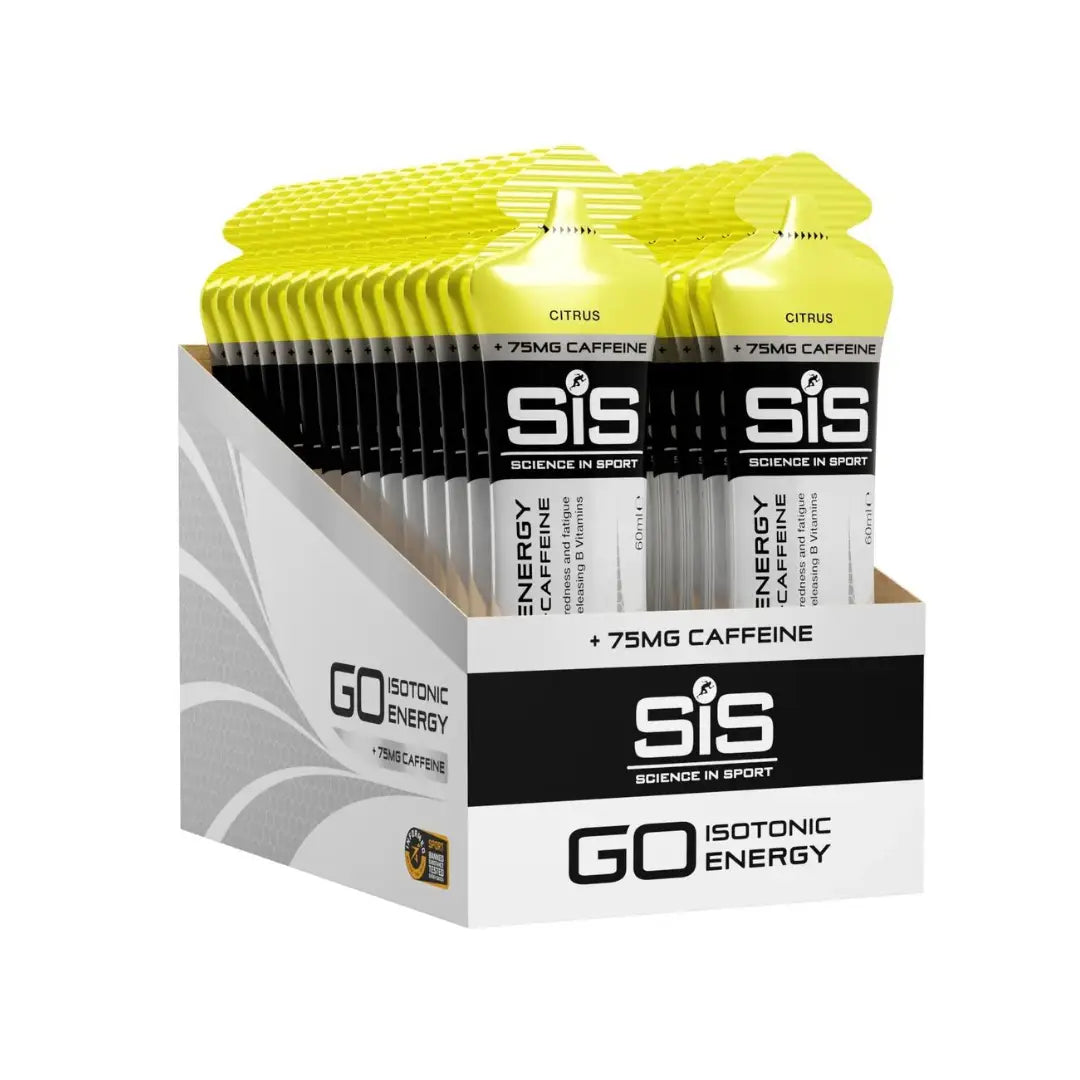 SiS GO Energy + Caffeine Gels - Citrus | Box of 30