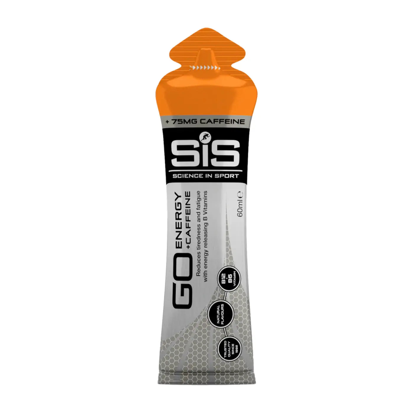 SiS GO Energy + Caffeine Gels - Orange | Individual Science in Sport